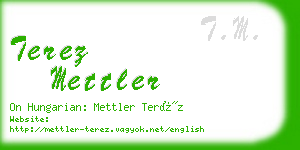 terez mettler business card